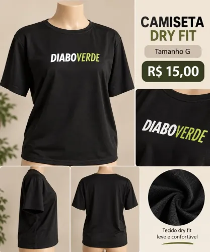 Camiseta Dry Fit - Diabo Verde