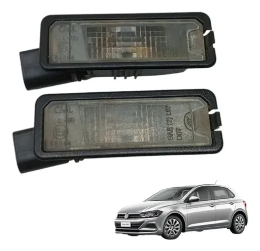 Par Lanterna Luz De Placa Traseira Polo Tsi 2018 2019 2020