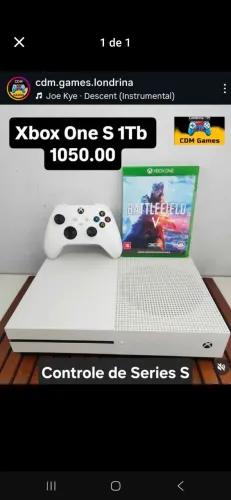 Xbox One S 1Tb 1050.00 - Não Aceito Oferta