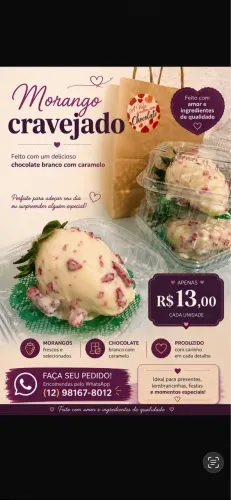 Morango cravejado