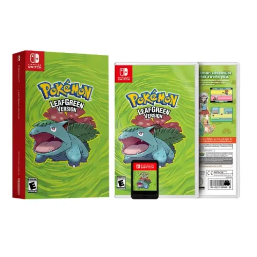 Pokémon Leaf Green ITEM DECORATIVO mídia física para COLECIONAR