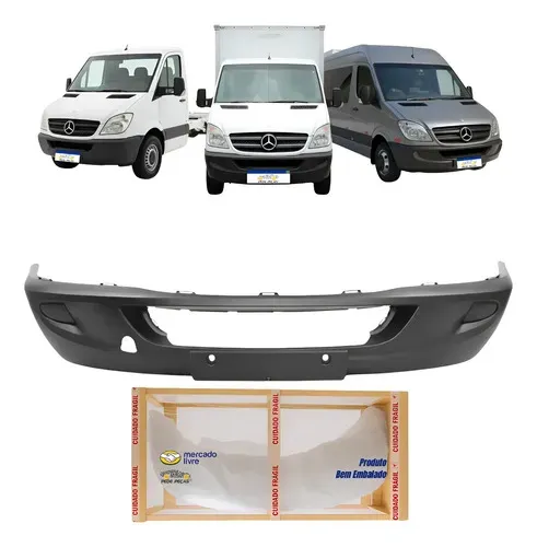 Parachoque Dianteiro Mercedes Sprinter 2012 A 2016 S/furo Preto