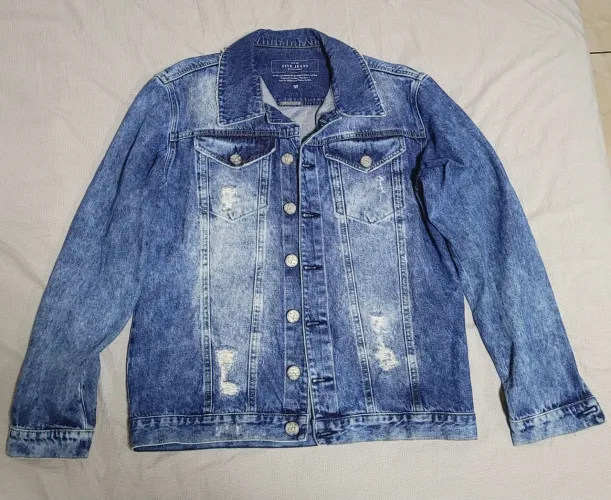 JAQUETA JEANS AZUL SEMI NOVA