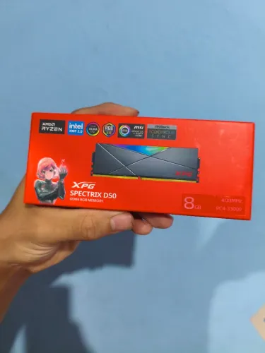 Memória DDR4 XPG Spectrix D50, 8GB, 4133MHz RGB