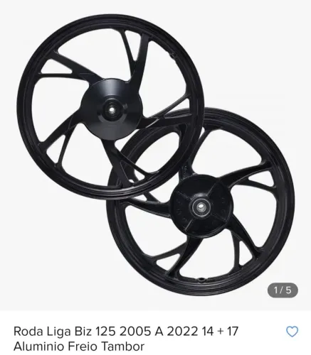Vendo roda de liga leve novinha na caixa para (moto Pop). 