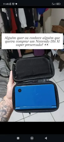 Nintendo DSi XL + Caneta + Carregador + Case + R4 Antigo