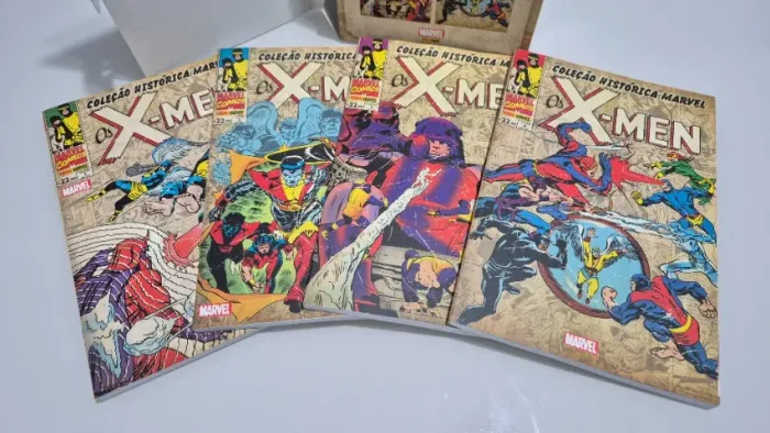 Coleção Histórica Marvel - Os X-Men - Vol. 1 a 4 com Box
