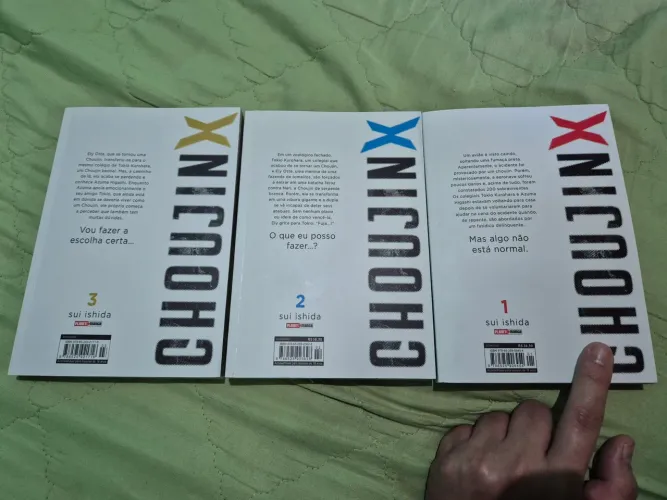 Mangá Choujin X Vol. 1, 2 e 3