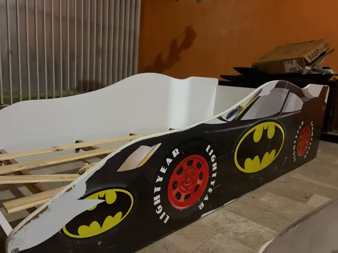 Cama de Criança Batman com Colchão Solteiro