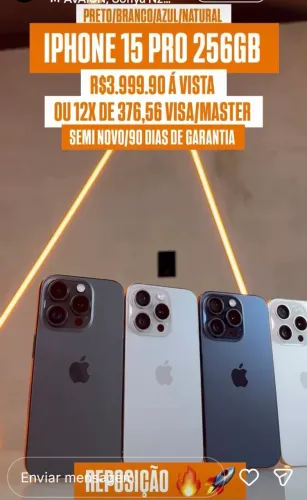 APARELHO APPLE IPHONE 15 PRO