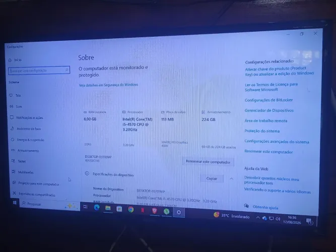 CPU i5 4°geração uso geral