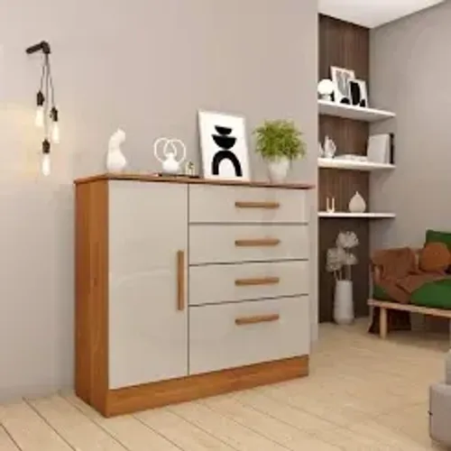 Comoda Linda uma porta quatro gavetas