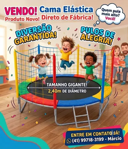 Cama elástica pula pula 