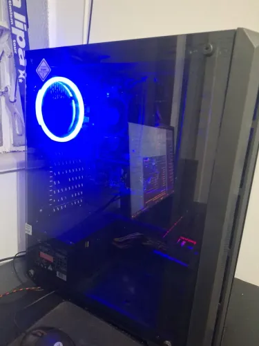 PC AMD 16GB RAM SSD 960GB Gabinete Gamer Lateral de Vidro