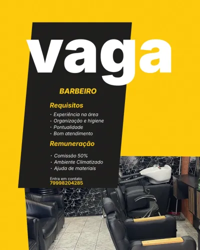 Vaga para barbeiro