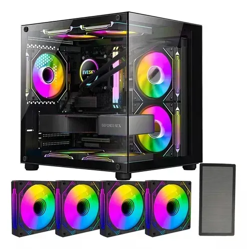GABINETE AQUARIO COM 4 FANS RGB