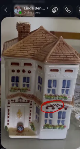 item de porcelana antigo