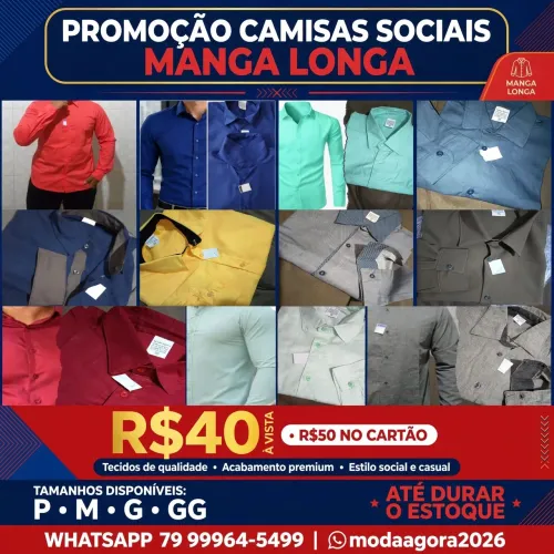 Camisa social, olha só o preço!