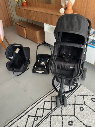 Carrinho Safety First Mobi Trio Preto