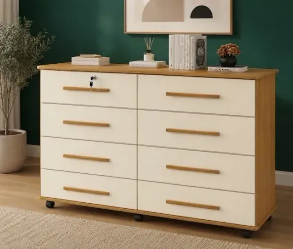 Cômoda Jade Mel/Perola NOVO
