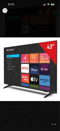 Smart TV Roku 43 polegadas