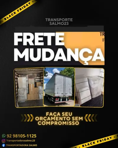 Frete mudança bau viagens tbem na promoção 