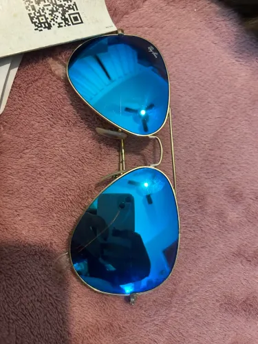 RAY BAN AVIADOR AZUL ESPELHADO ORIGINAL