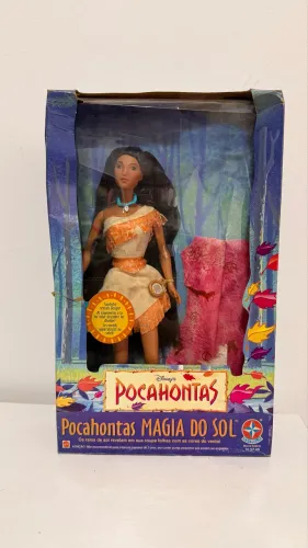 Boneca Barbie Estrela Pocahontas Magia Do Sol antiga