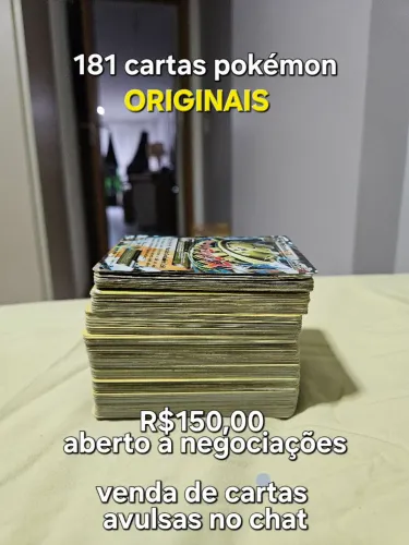 Cartas pokemon, originais para fazer a felicidade de sua criança
