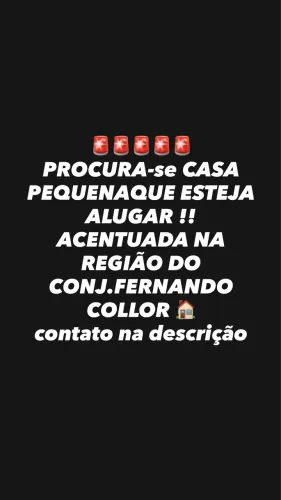 procura-se casa para alugar, imóvel pequeno. 