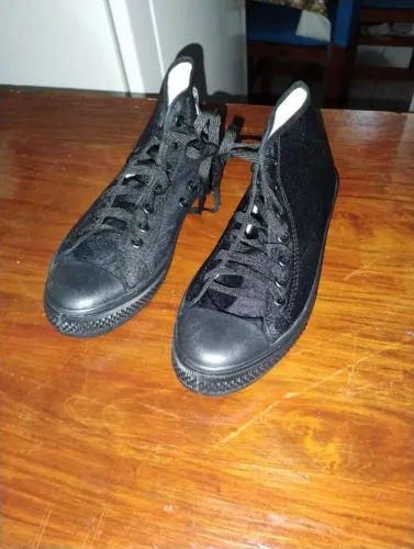 Tênis Converse All Star Cano Alto Preto Monocromático - Novo/Zerado - N° 38