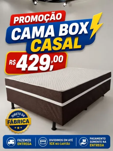 Cama Box casal nova,promoção, Fazemos entrega