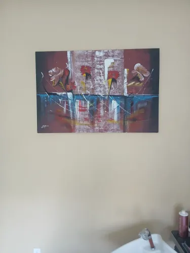 Quadro Abstrato Floral