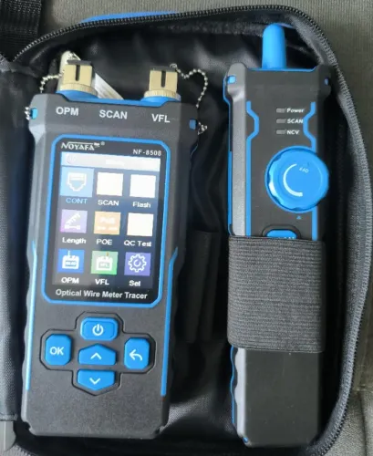 Localizador de Cabos NF8508 Multifuncional Testador Rede RJ45 RJ11 USB PoE + Case