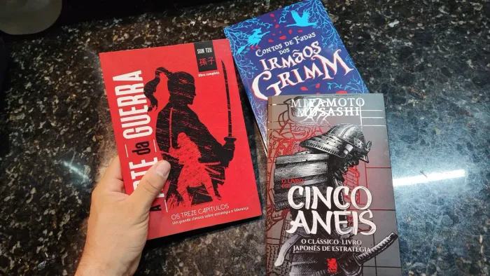 Arte da guerra, cinco anéis e os irmãos Grimm