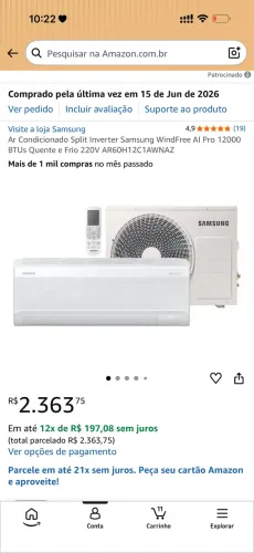 Ar condicionado (na caixa lacrado) quente/frio 12 mil btus