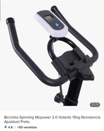 Bicicleta de spinning nova