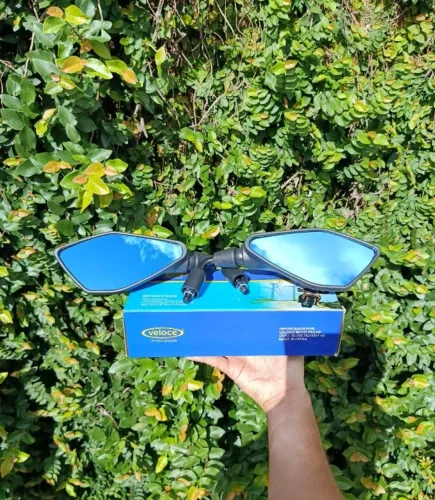Retrovisor Z400 lente azul