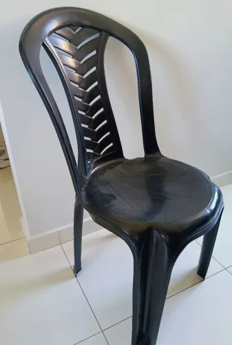 Cadeiras plástica preta