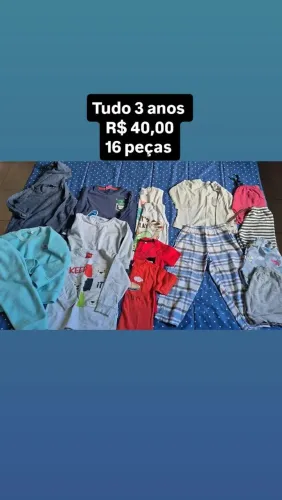 Roupas infantis menino 3 anos