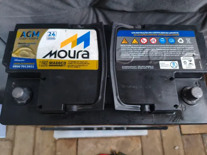 Vendo bateria MOURA MA80CD AGM
