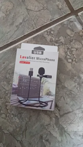 Microfone usb de lapela