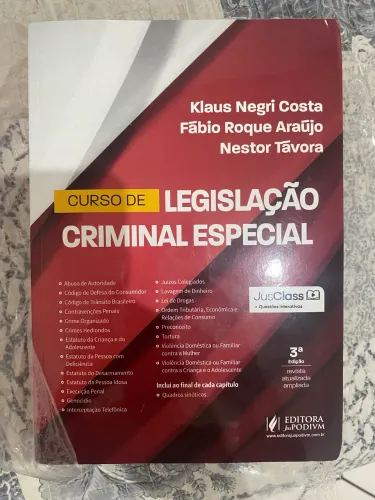 Legislação Criminal Especial - Livro de Estudos para Concursos