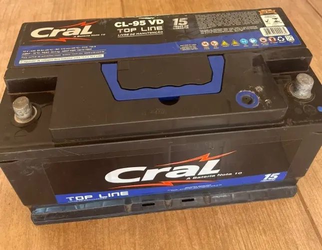 Bateria Cral Top Line 95Ah 700A - Funcionando - R$ 500