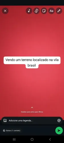 Vendo um terreno 