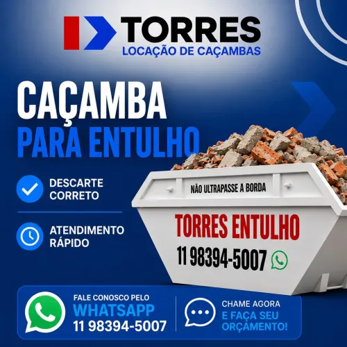 Locação de caçambas - Mooca