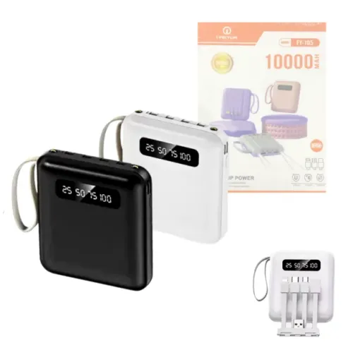 Carregador Portátil Power Bank 10000mAh Ideal no dia a dia (Cor Aleatório)