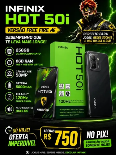 Infinix hot 50i free fire