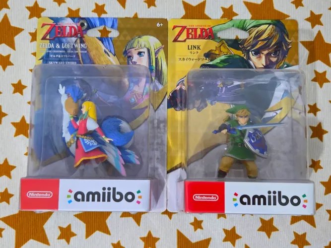Amiibo - Zelda & Loftwing e Link Skyward Sword (Lacrados)