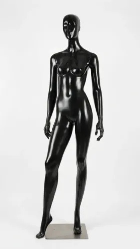 Manequim preto feminino perna removivel